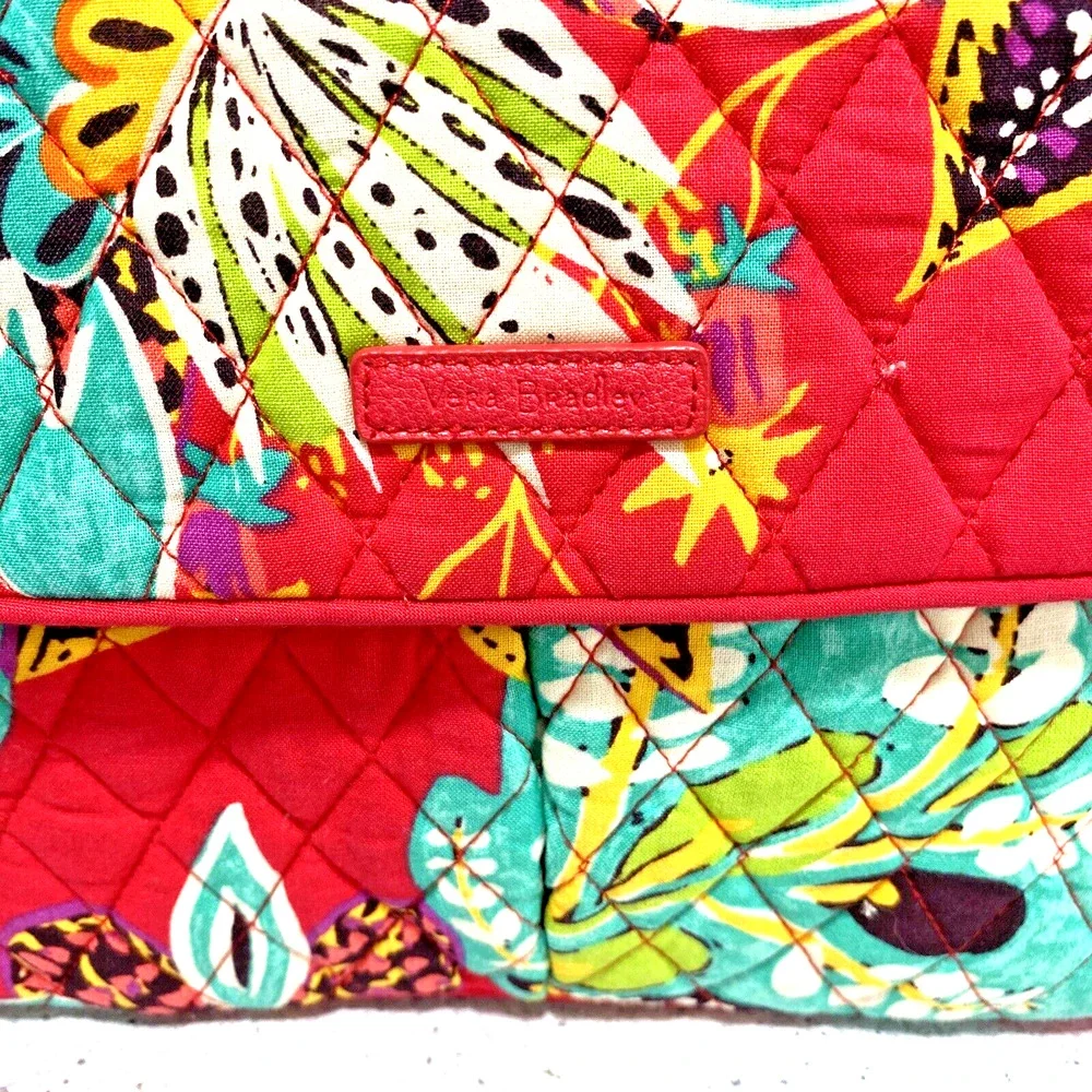 Vera Bradley crossbody bag purse Rumba 2017 retired pink floral quilted solid